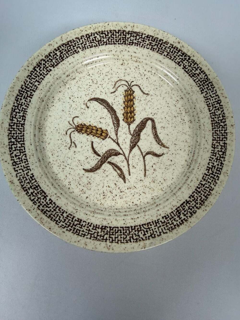 Homer Laughlin Speckled Wheat Salad Plate Set of 6